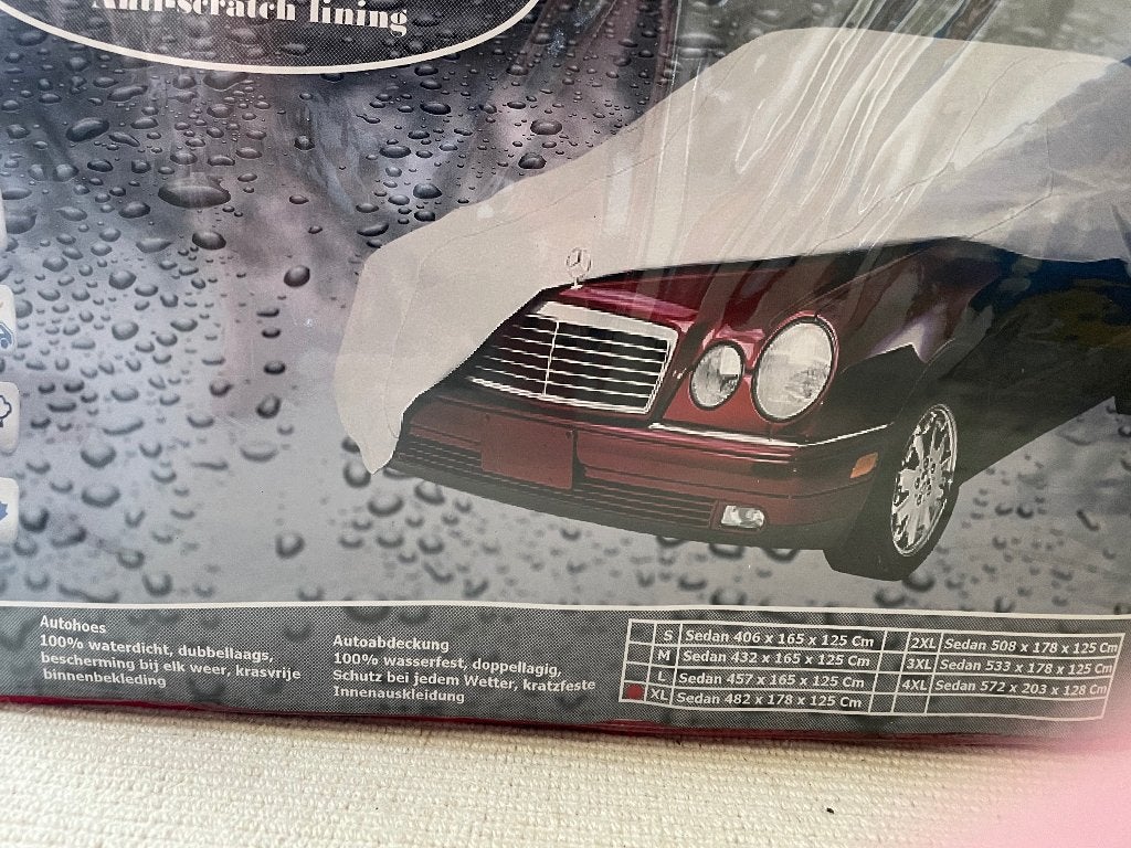 Nieuwe Autohoes XL (482x178x125 cm) - Waterdicht & Krasvrij, Ophalen, Nieuw, Universeel