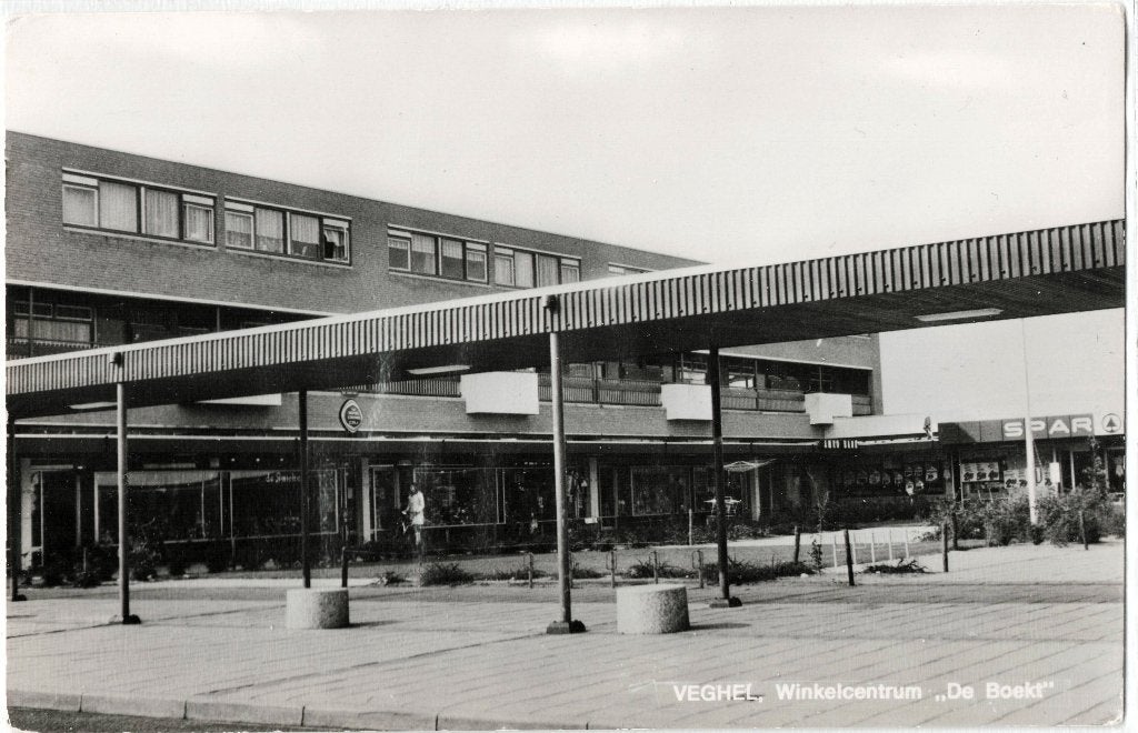 Veghel NB, winkelcentrum De Boekt, ongelopen,richtprijs 3,==, Verzamelen, Verzenden, 1940 tot 1960, Ongelopen, Noord-Brabant