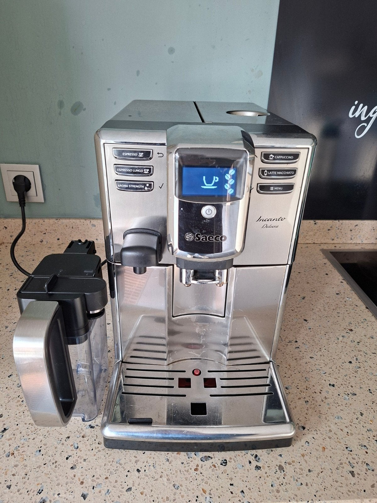 Saeco Incanto Deluxe HD8921 Espresso Apparaat, Ophalen of Verzenden, Espresso apparaat, Koffiebonen