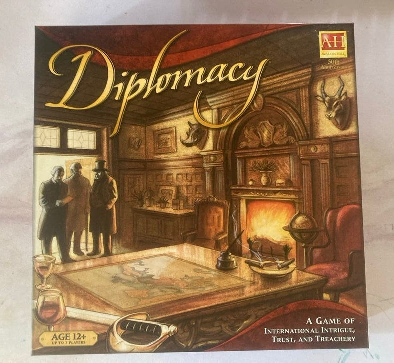 Diplomacy Bordspel - Strategie en Intrige, Drie of vier spelers, Ophalen of Verzenden, Zo goed als nieuw