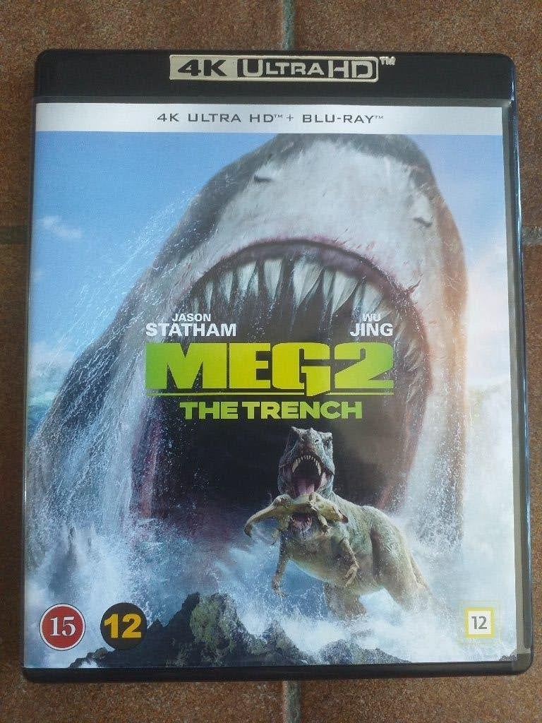 The Meg 2 The Trench 4K Bluray + 2D Bluray, Ophalen of Verzenden, Zo goed als nieuw, Avontuur