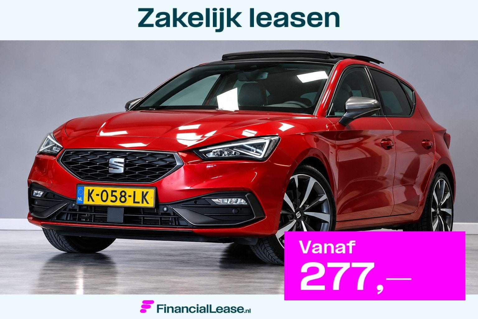 Seat Leon 1.5 eTSI FR Launch Edition |Panorama|Stoel-stuur V, 4 cilinders, 150 pk, Leder en Stof, Origineel Nederlands