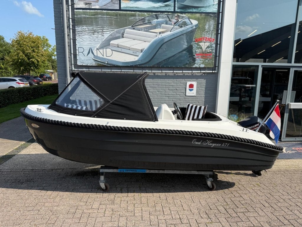 Oud Huijzer 471 met 15pk Mercury, Watersport en Boten, 2 m, Overige typen, Gebruikt, 5 m
