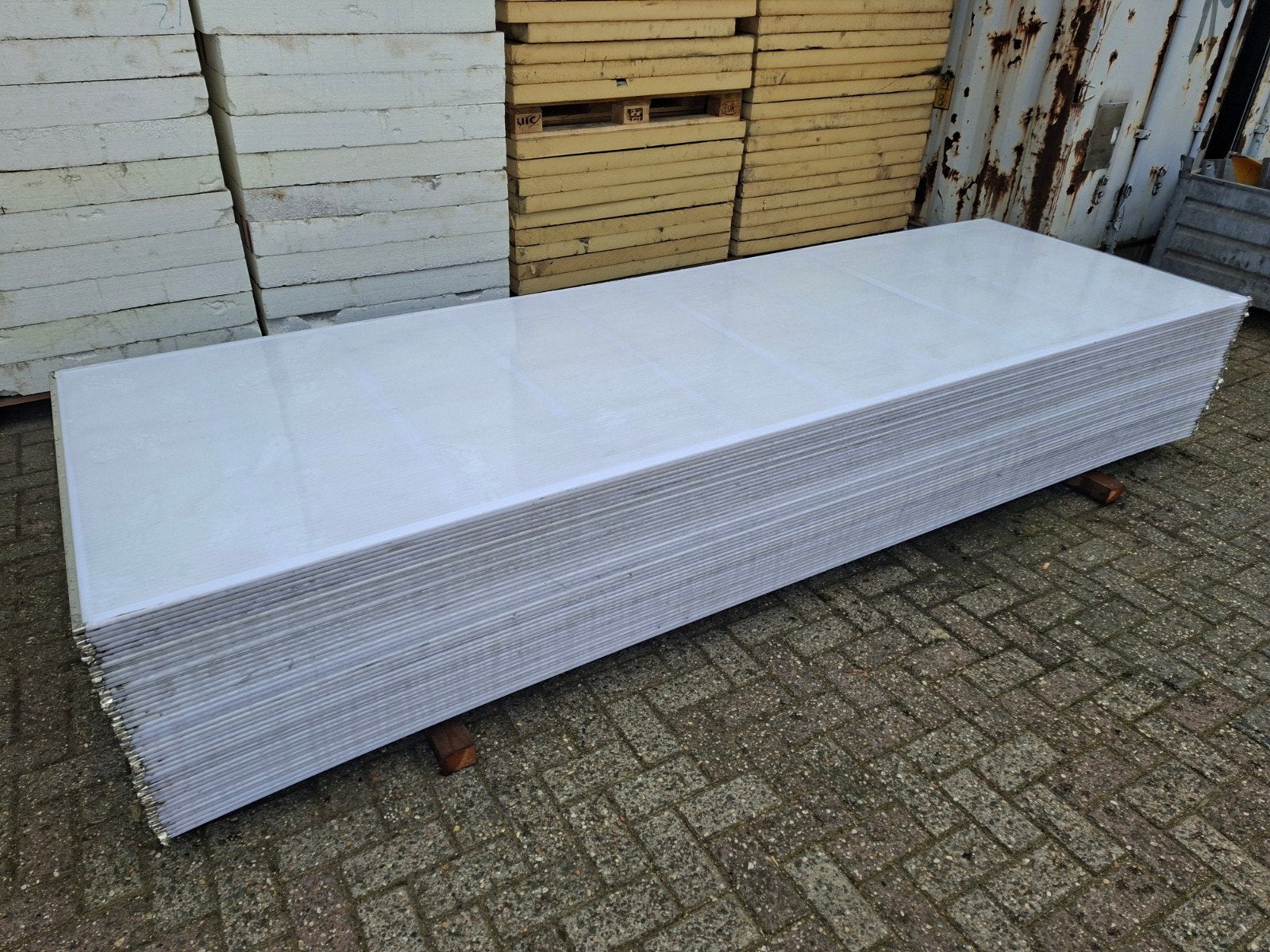 polycarbonaat opaal kanaalplaten 105x332,5 cm, afdak, Tuin en Terras, Ophalen, Gebruikt, Kunststof, Overige typen
