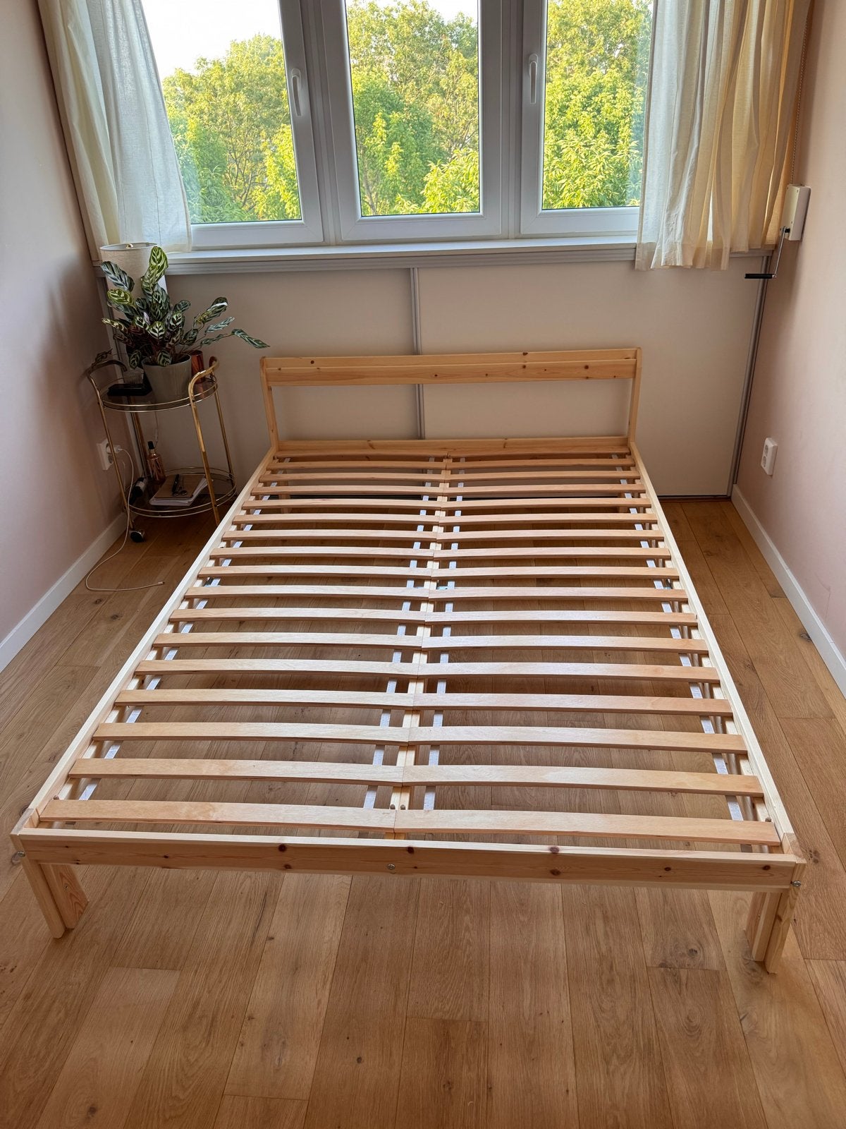 Ikea NEIDEN bed 140x200 cm, Ophalen, Beige, Tweepersoons, 140 cm