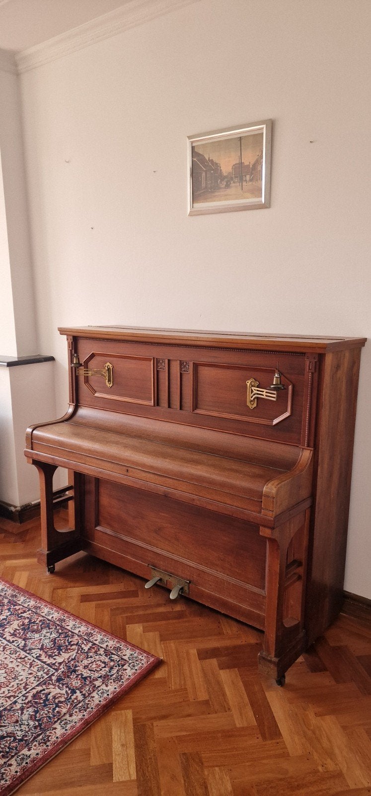 Antieke Ritmüller Piano - Jaren '20, Muziek en Instrumenten, Ophalen, Gebruikt, Bruin, Piano