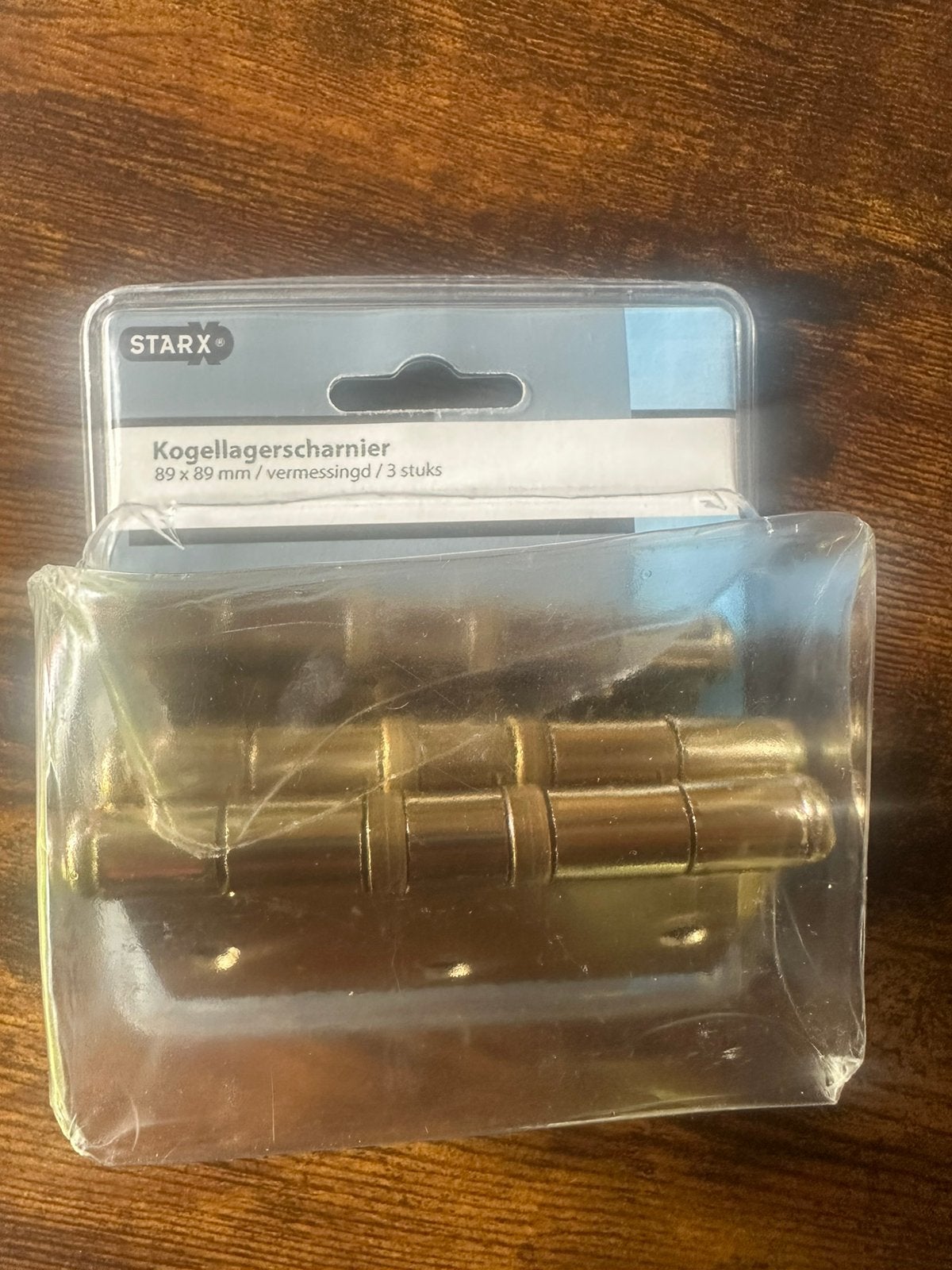 STARX CEUR kogellager scharnier VERMESSINGD DOOS (3st)€12,00, Ophalen, Nieuw, Koper of Messing, Scharnier