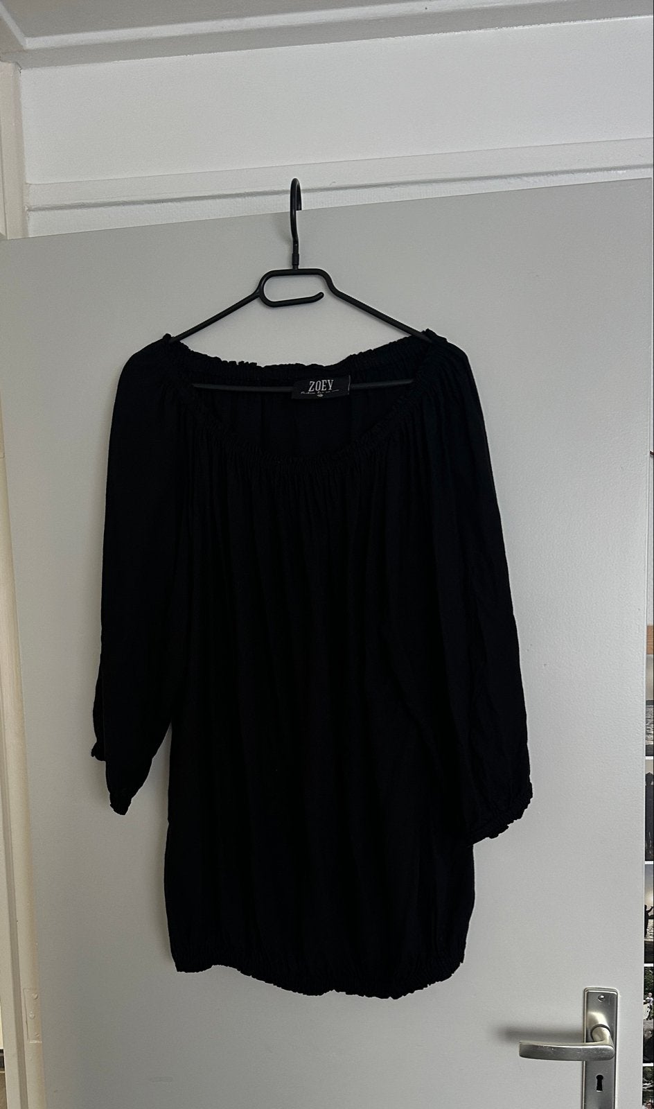 Zwarte Zoey blouse met lange mouwen maat 48, Ophalen of Verzenden, Zo goed als nieuw, Zwart, Blouse of Tuniek