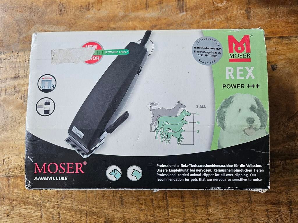 Moser Rex power +++ dieren tondeuse met kammen, Ophalen of Verzenden, Zo goed als nieuw
