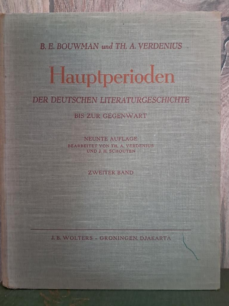 Hauptperioden (1951) | Bouwman & Verdenius | J.B. Wolters, Geschiedenis, Ophalen of Verzenden, Overige niveaus, Gelezen