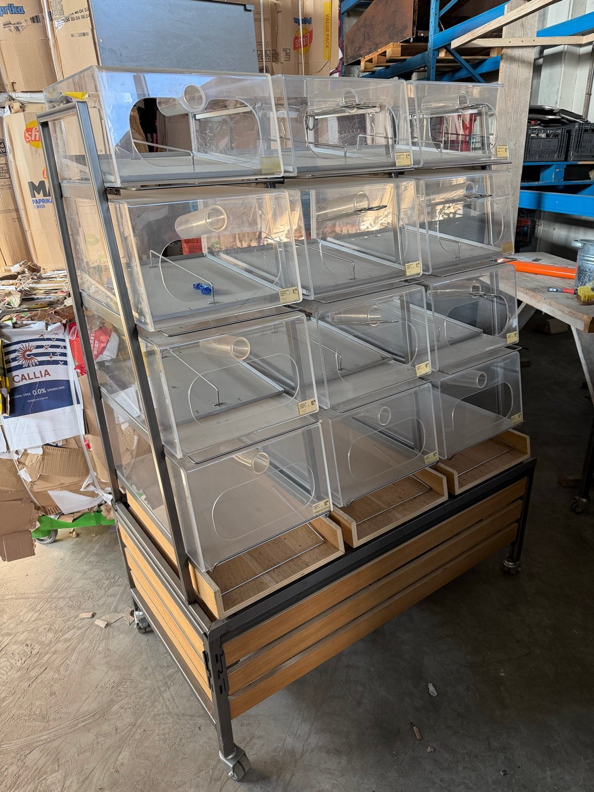 Bake-off Rekken voor Broodjesverkoop - Winkeldisplay, Ophalen, Minder dan 80 cm