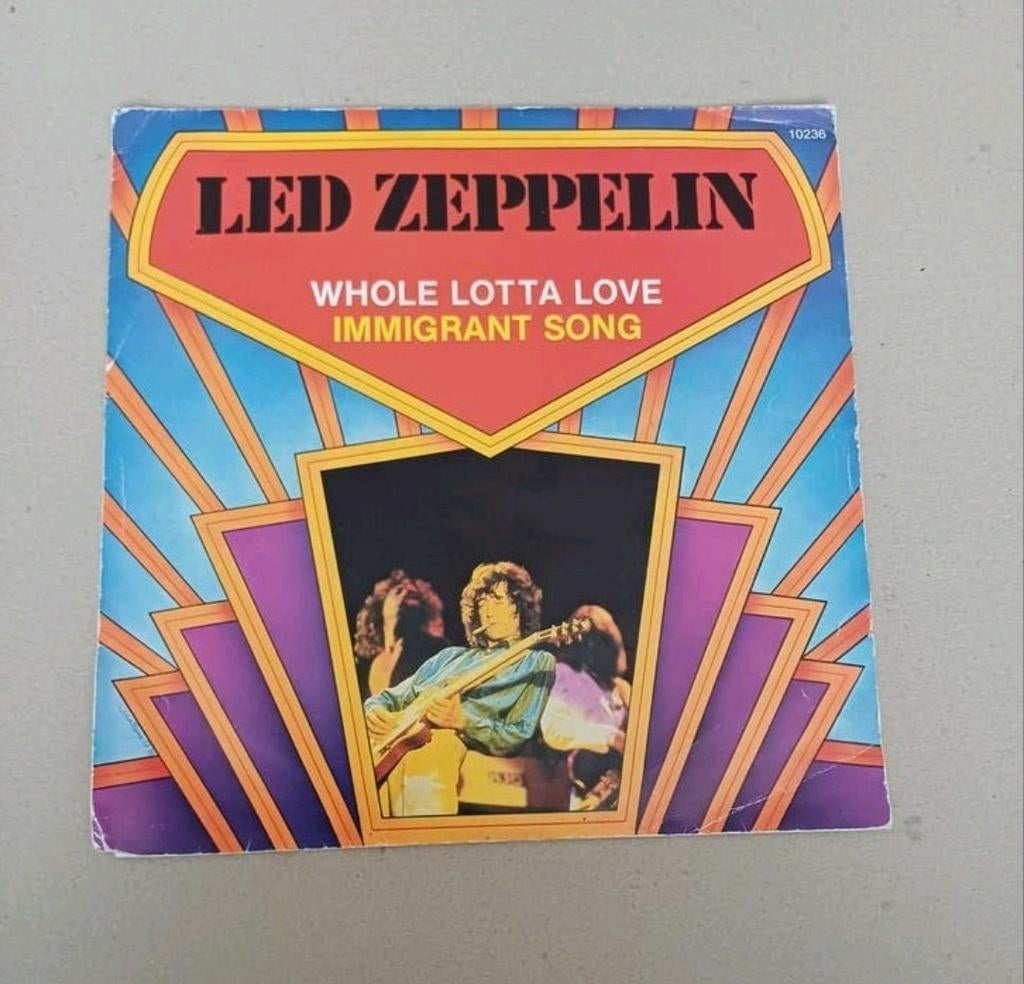 Led Zeppelin  - Whole Lotta Love/Immigrant Song, Cd's en Dvd's, Vinyl Singles, Gebruikt, 7 inch, Single, Ophalen of Verzenden