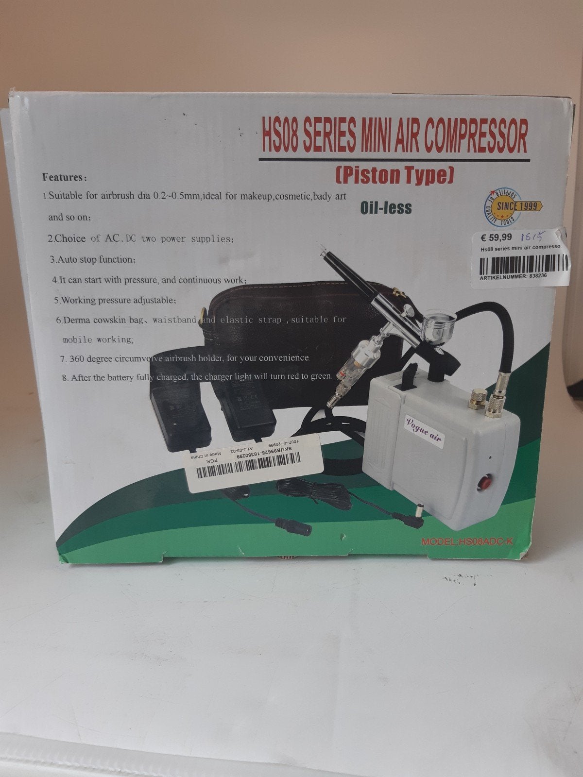 HS08 series mini air compressor, Hobby en Vrije tijd, Modelbouw | Overige, Mvt, Groter dan 1:32, Vouge air, Ophalen of Verzenden