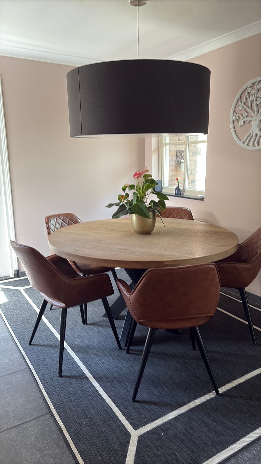 6 cognacbruine eetkamerstoelen/ eettafel stoelen, Huis en Inrichting, Stoelen, Ophalen, Zo goed als nieuw, Bruin, Vijf, Zes of meer stoelen