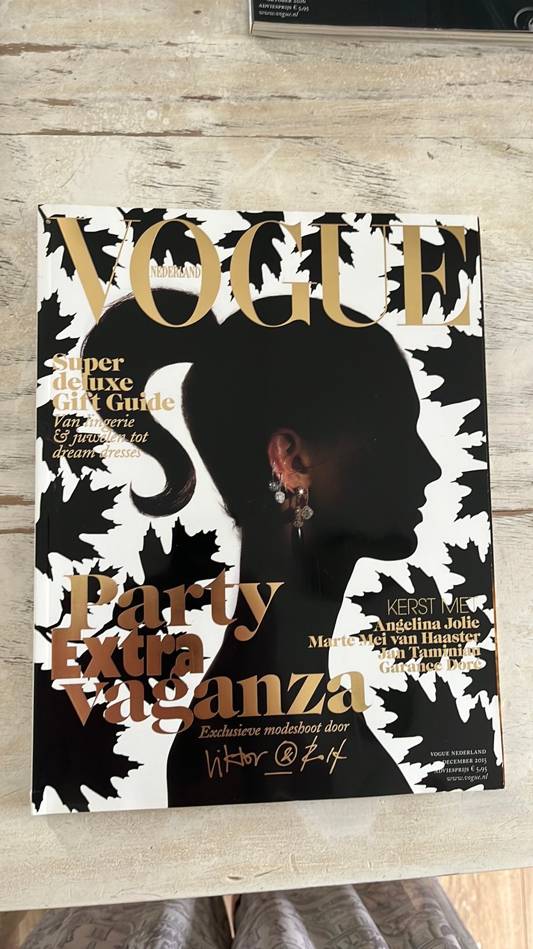 Vogue december 2015 Viktor&Rolf, Ophalen of Verzenden, Zo goed als nieuw