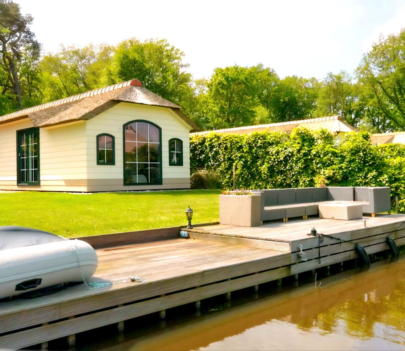 te huur luxe boerderij chalet aan het water en bosrand, 50 m² of meer