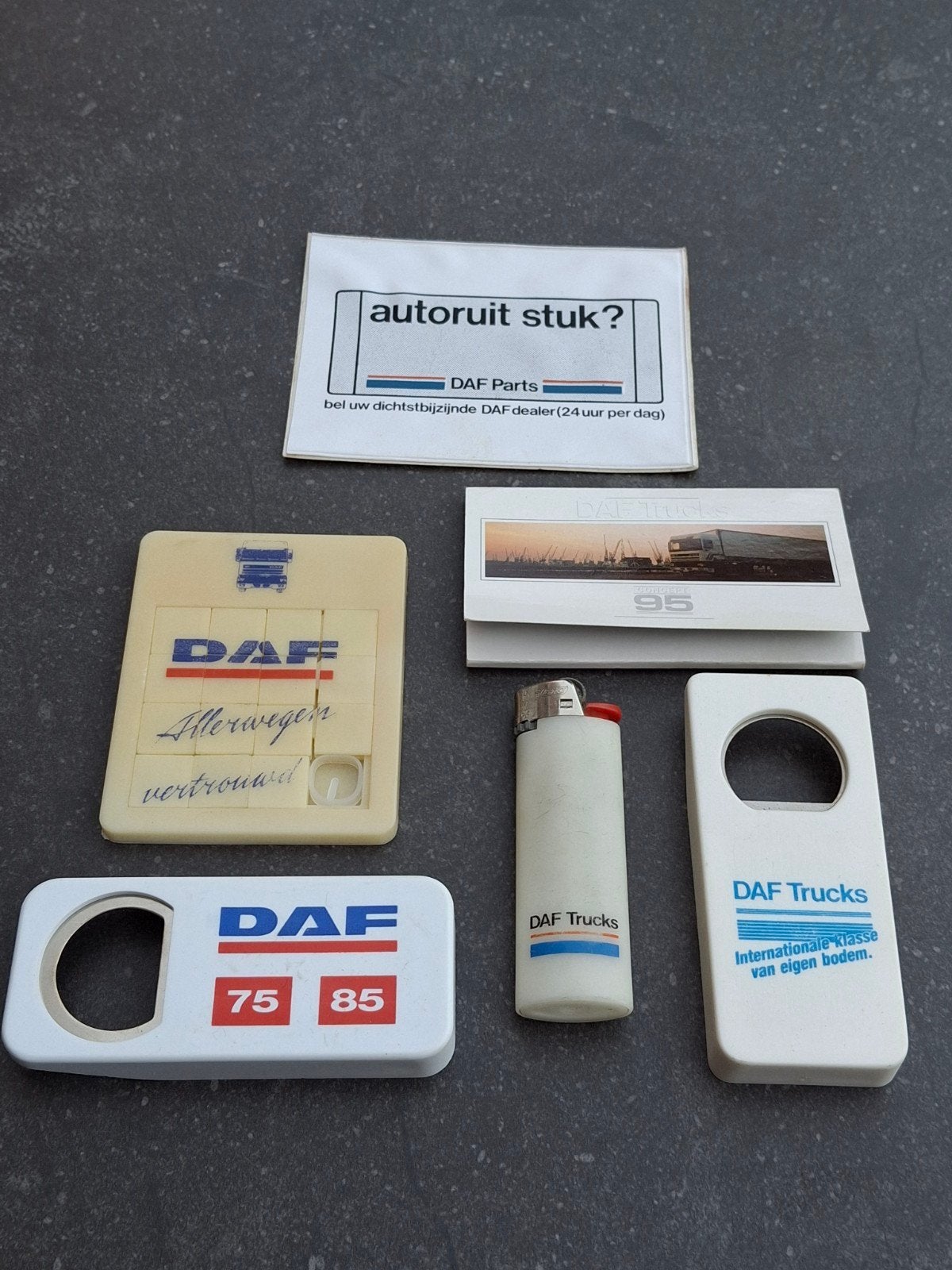 DAF Trucks reclame items / aansteker bieropener e.a, Verzamelen, Ophalen of Verzenden, Gebruikt