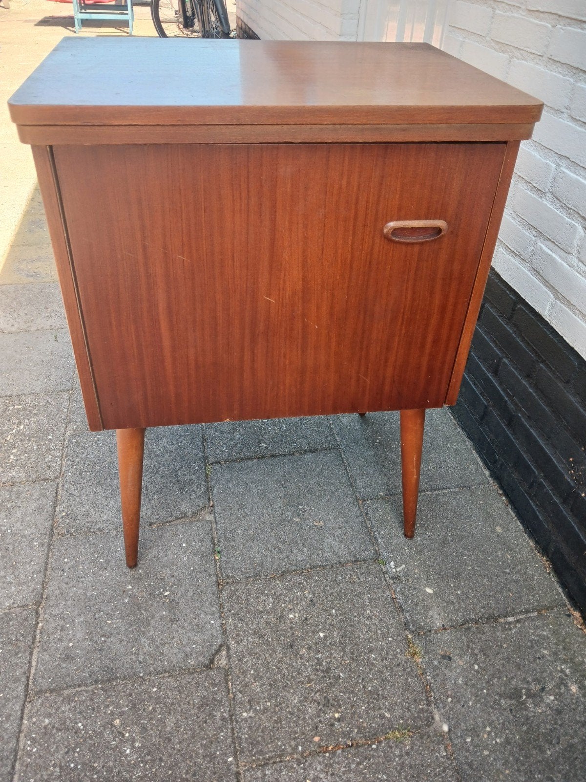 Vintage Singer Naaimachine in Meubel, Ophalen, Gebruikt, Naaimachine, Singer