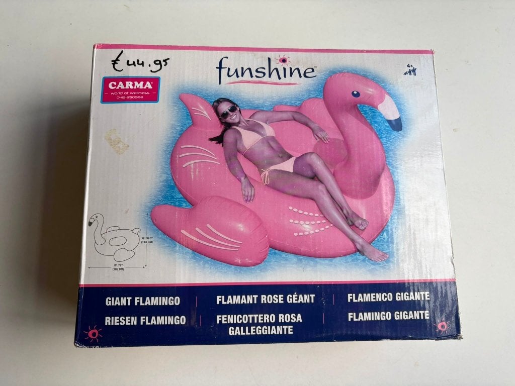 Funshine Giant Flamingo Opblaasbaar Zwemvlot 182x143cm, Ophalen of Verzenden, Nieuw, 1-persoons