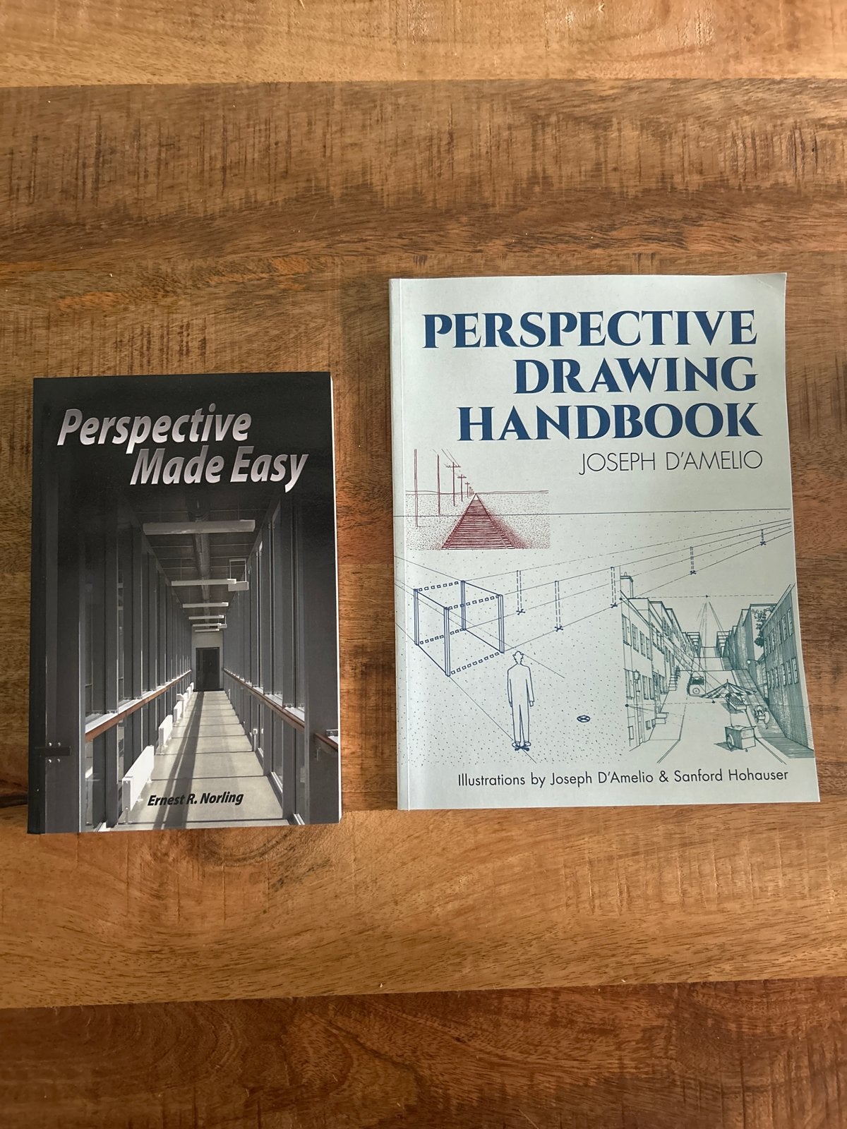 2 boeken over perspectief tekenen: Made Easy & Handbook, Verzenden, Alpha, Zo goed als nieuw