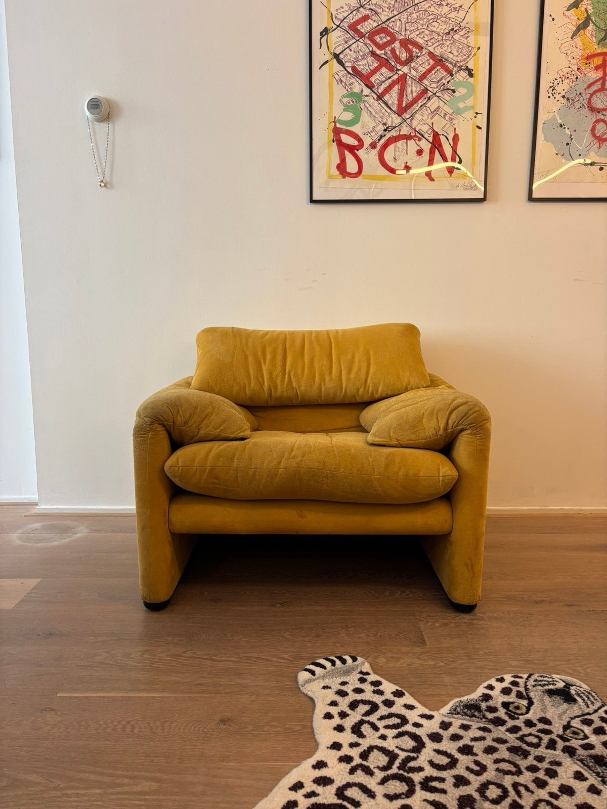 Prachtige vintage Cassina Maralunga stoel, Ophalen