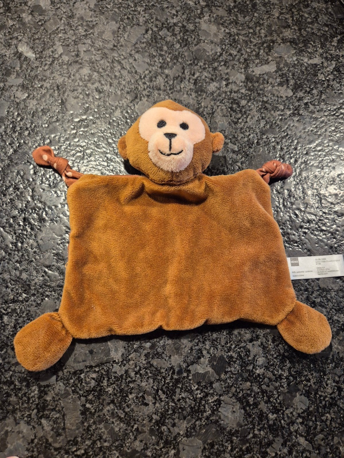 HEMA  - Knuffeldoekje Aap gebruikt, Kinderen en Baby's, Ophalen of Verzenden, Gebruikt, Overige typen