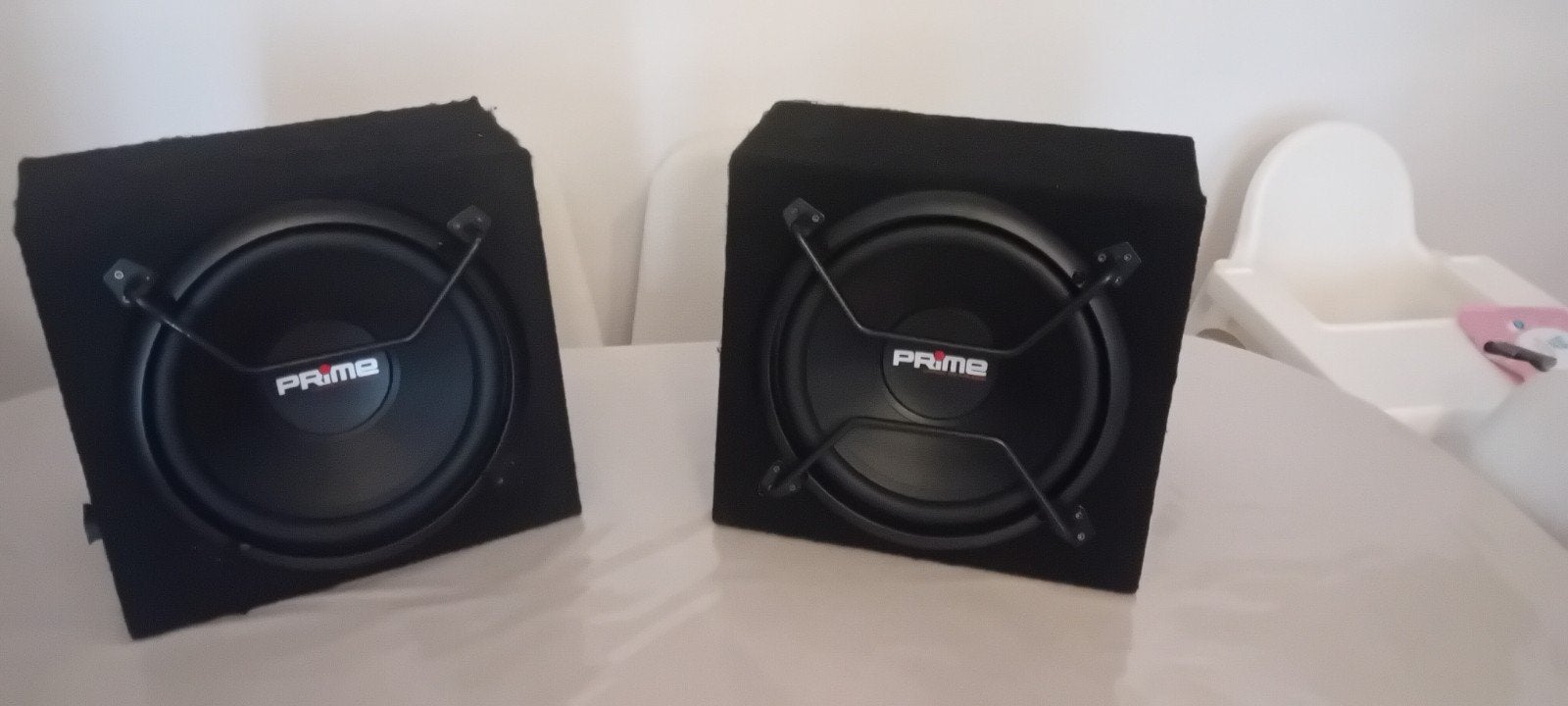 2x Caliber BC 112SA actieve Subwoofer 12 inch 600 watt., Ophalen, Zo goed als nieuw