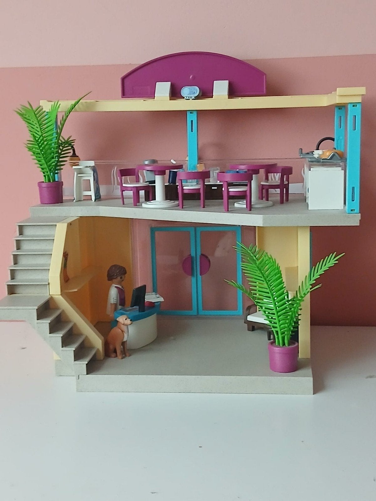 Playmobil Vakantiehotel met zwembad en accessoires, Kinderen en Baby's, Gebruikt, Gebouw, Complete set, Family fun
