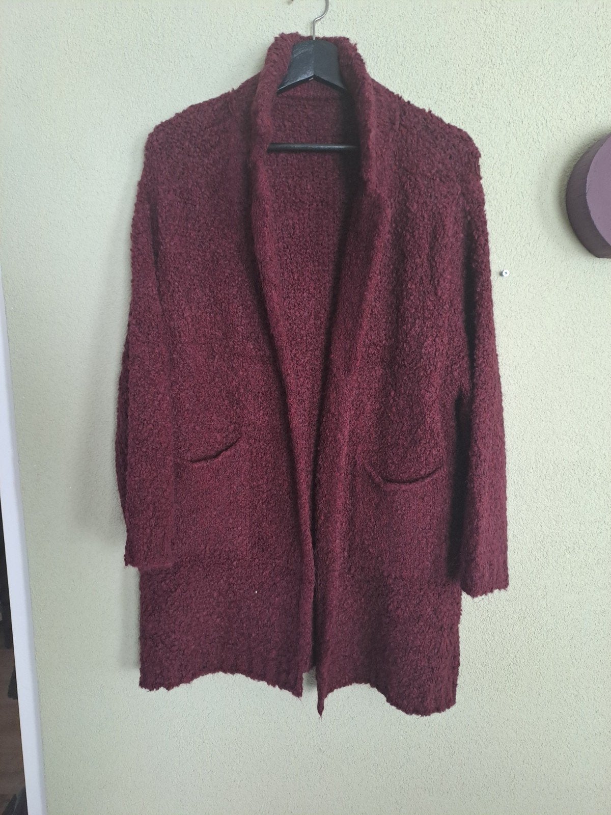 Bordeauxrood gebreid vest - Made in Italy, Maat 38/40 (M), Knitwear, Nieuw, Ophalen of Verzenden