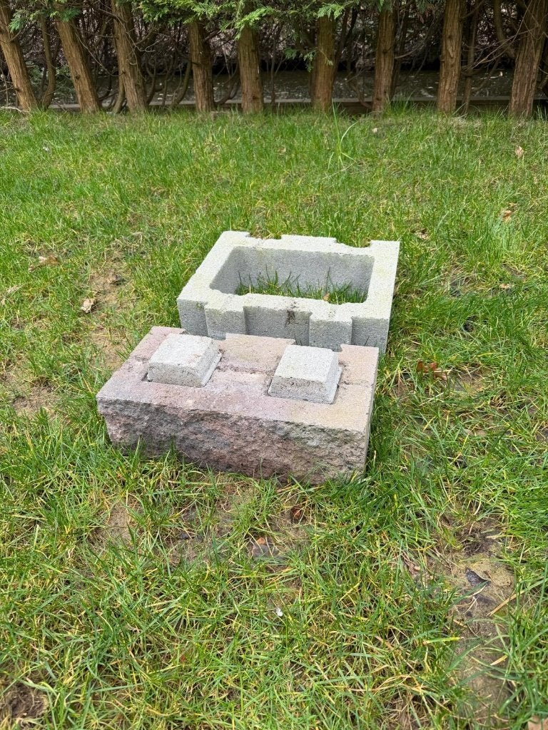 Stackton G-blok bruin/zwart incl. toebehoren, Tuin en Terras, Ophalen, Overige materialen, Blok, Zo goed als nieuw