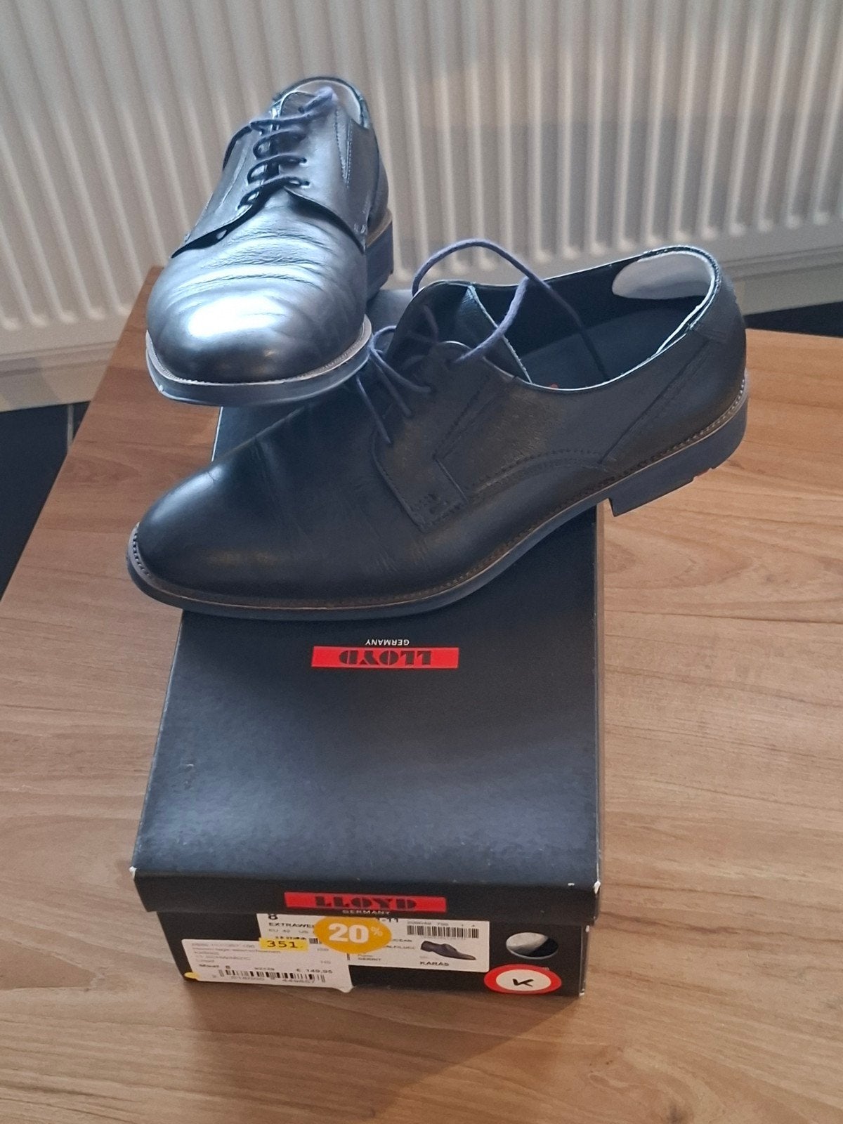 Lloyd Karas heren veterschoenen - Maat 8 (42), Zwart, Nieuw, Lloyd, Ophalen of Verzenden