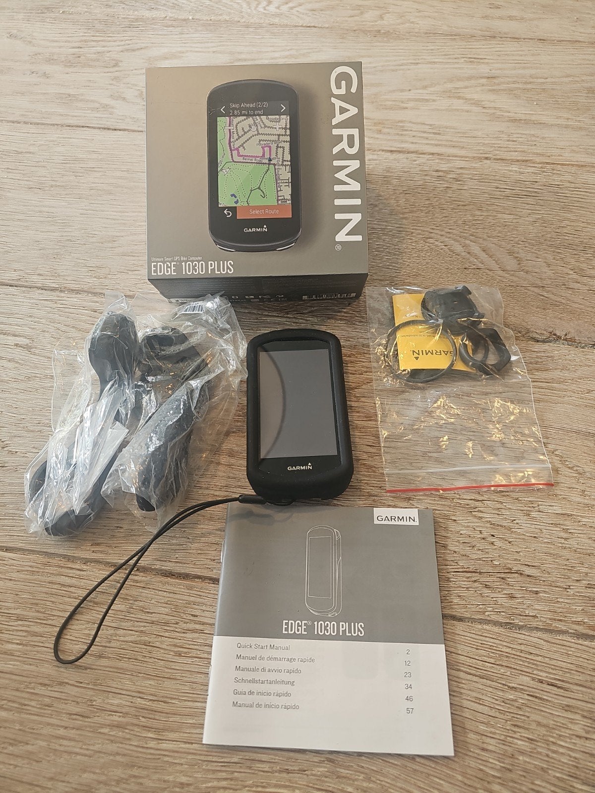 Garmin Edge 1030 Plus – Zo goed als nieuw – Compleet in doos, Verzenden, Hartslagsensor, Zo goed als nieuw