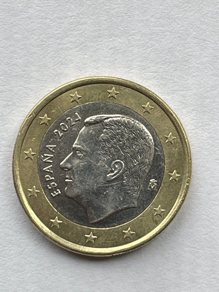 Spanje 1 Euro munt van 2005 ,2002 , 2017 en 2024, Ophalen of Verzenden, Spanje, 1 euro, Losse munt