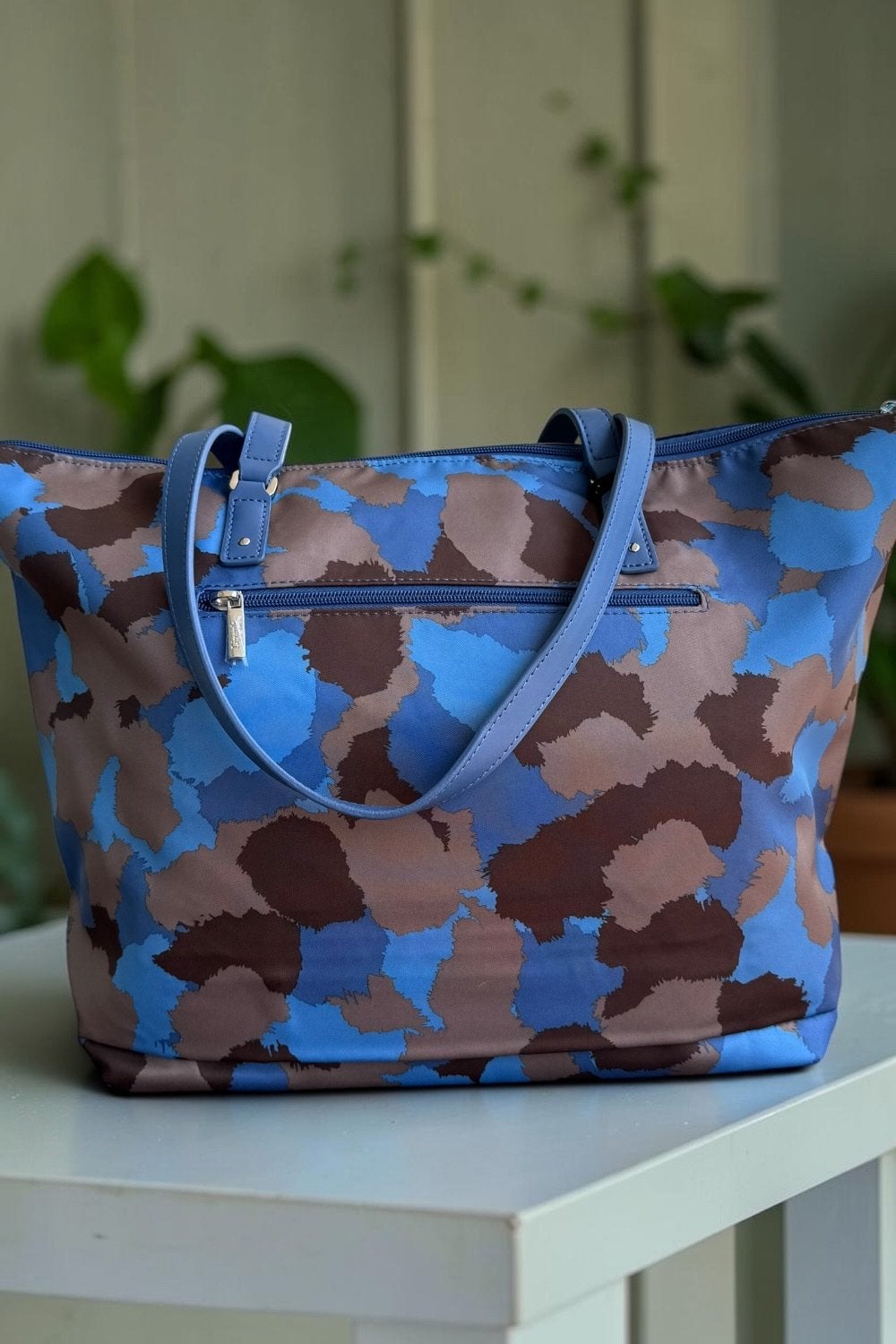 Lipault Paris Tote Bag M - Camouflage Blauw/Bruin, Lipault paris, Lipault paris, Blauw, Shopper