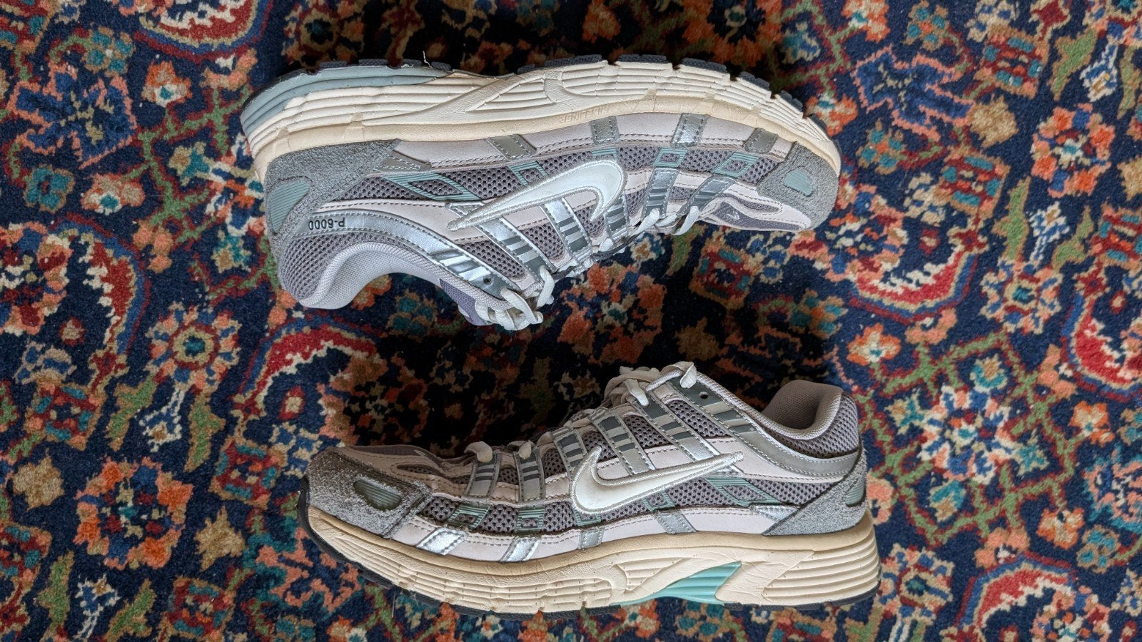 Nike P-6000 maat 40,5, Nike, Ophalen of Verzenden, Grijs, Sneakers of Gympen