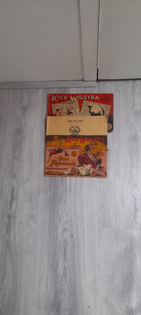 Twee Kick Wilstra stripboeken, Eén stripboek, Ophalen of Verzenden, Gelezen
