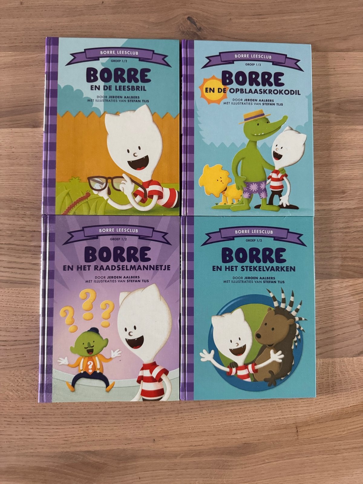 Borre Leesclub boeken - 4-delige set, Fictie algemeen, Jongen of Meisje, Ophalen of Verzenden, Zo goed als nieuw