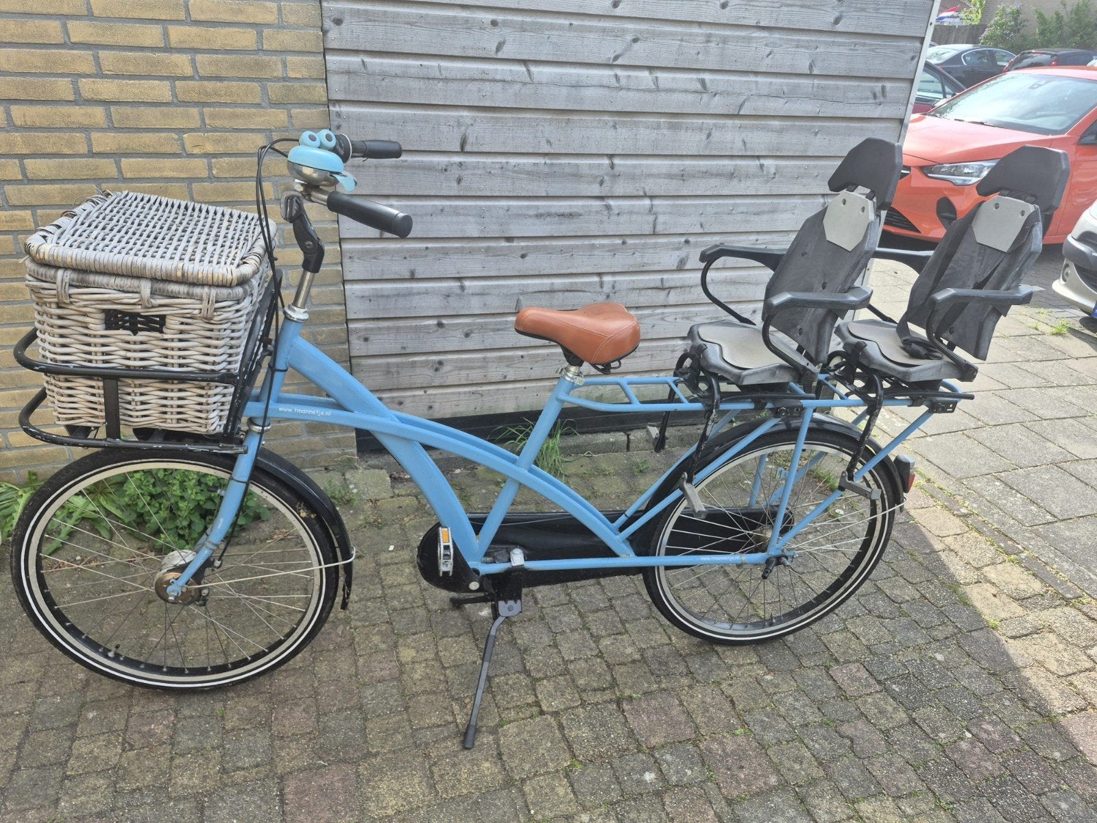 Duokinderzit fiets. Zeer goede staat!, Fietsen en Brommers, Fietsen | Tandems, Ophalen, Gebruikt, Minder dan 49 cm, T fietsmannetje