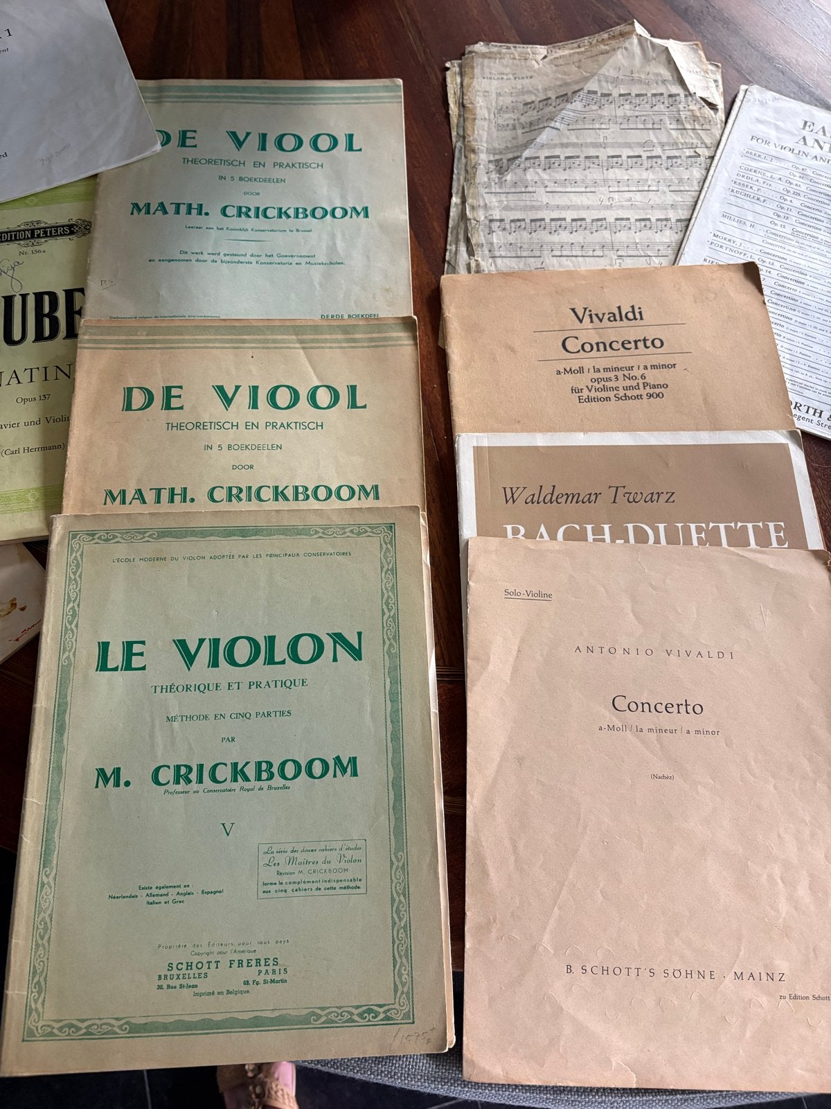 Diverse Viool Bladmuziek - Klassiek en Lesmateriaal, Gebruikt, Klassiek, Les of Cursus, Ophalen of Verzenden