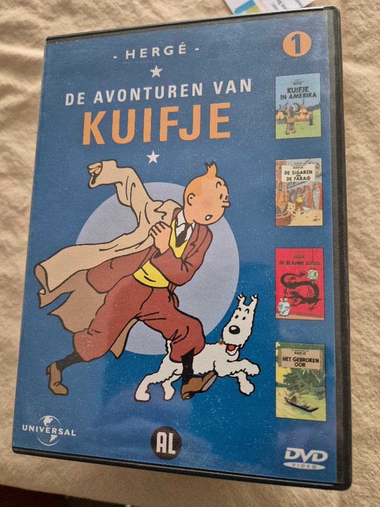 De avonturen van Kuifje, deel 1 t/m 7, Europees, Gebruikt, Tekenfilm, Alle leeftijden