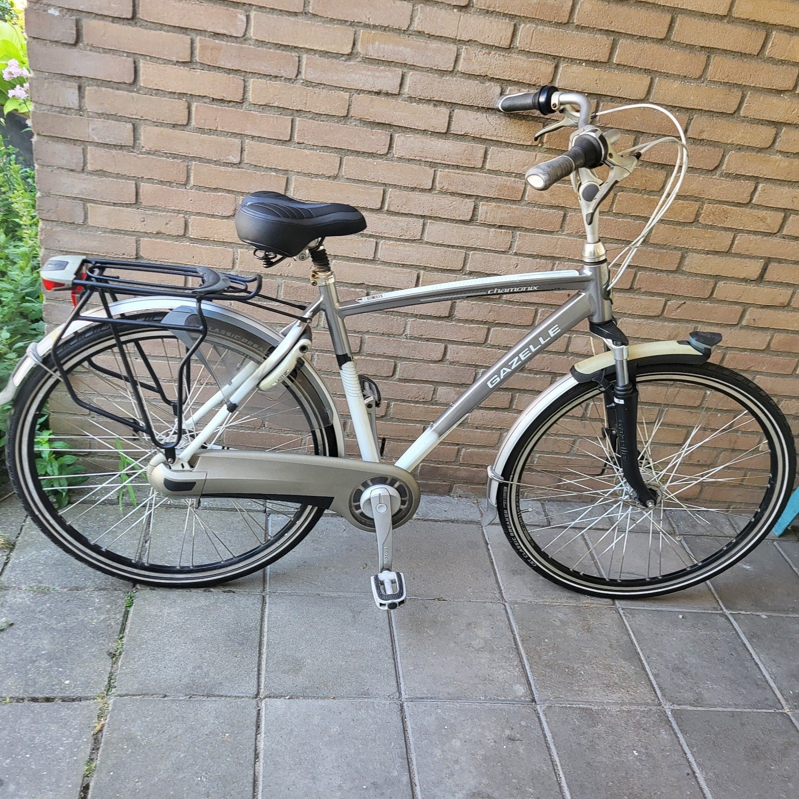 Gazelle Chamonix herenfiets Zo goed als nieuw, Fietsen en Brommers, 53 tot 56 cm, Velgrem, Versnellingen, Ophalen of Verzenden