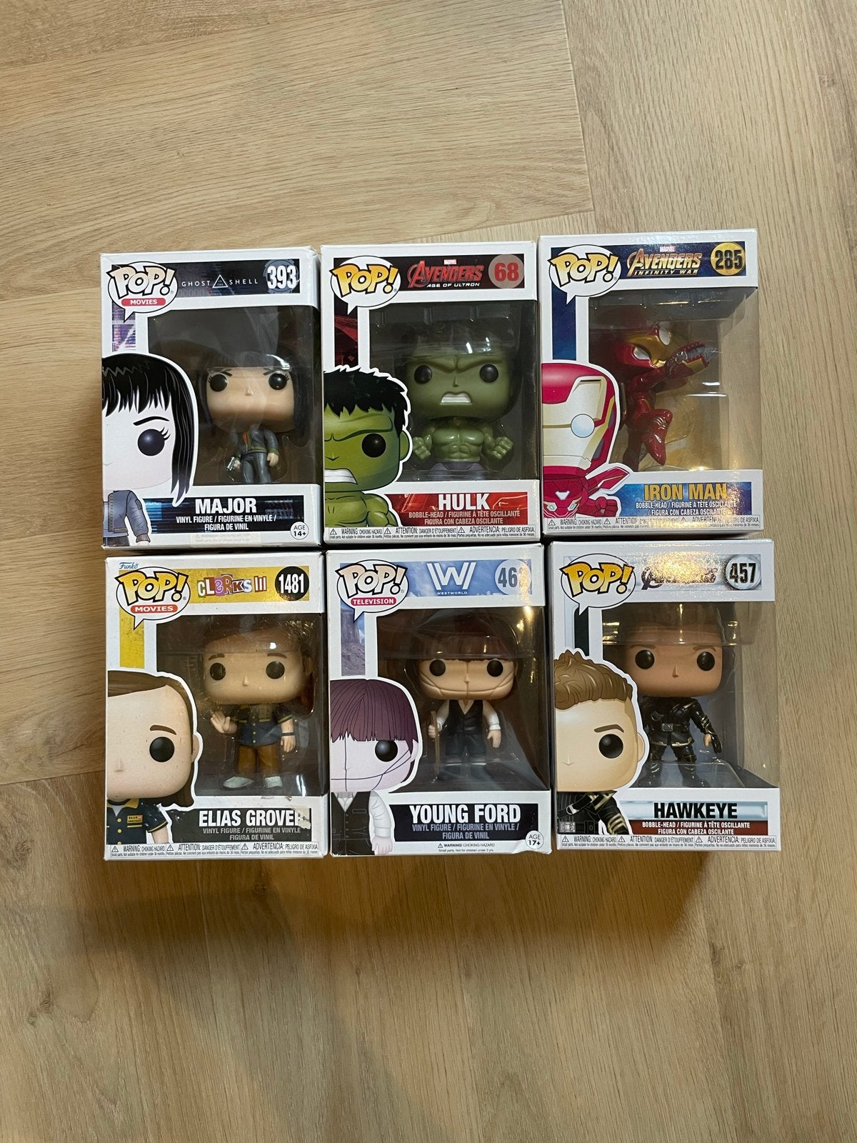 Diverse Funko Pop! Figuren - Marvel, Ghost in the Shell, Wes, Ophalen of Verzenden, Zo goed als nieuw