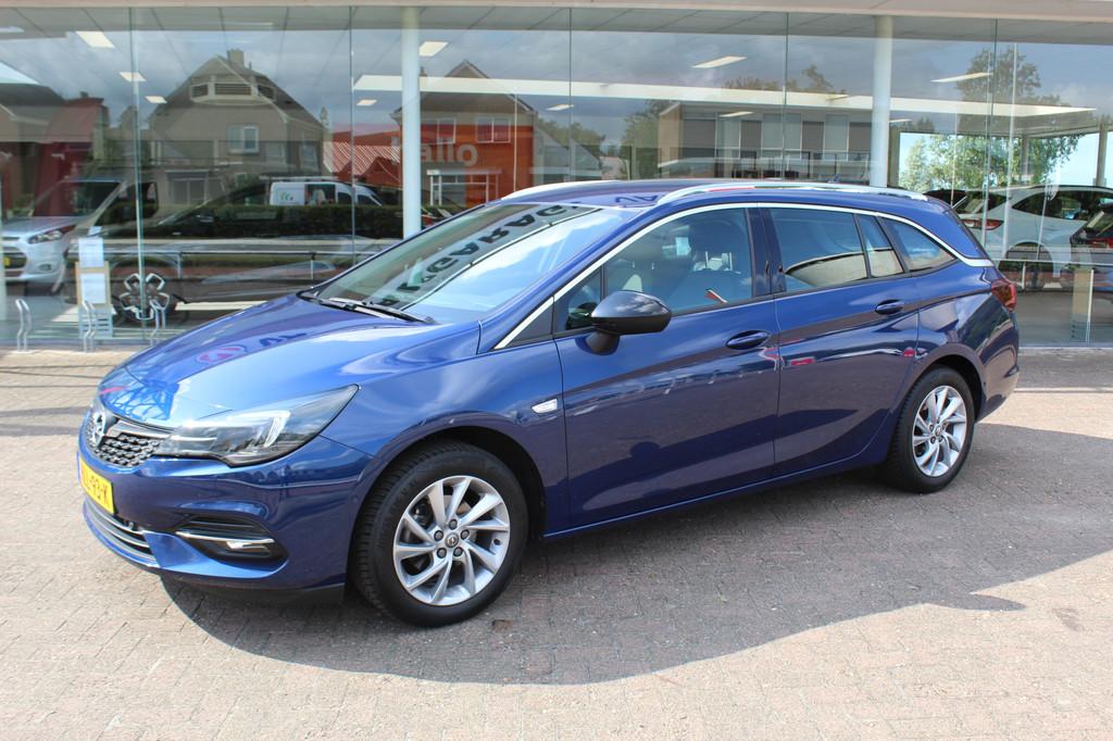 Opel Astra Sports Tourer 1.2 110pk Elegance Climate control, 12 maanden, Stof, Gebruikt, Zwart