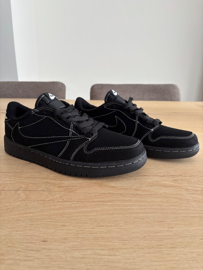 Nike Air Jordan 1 Low X Travis Scott Black Phantom schoenen, Zwart, Nieuw, Ophalen of Verzenden, Sneakers of Gympen