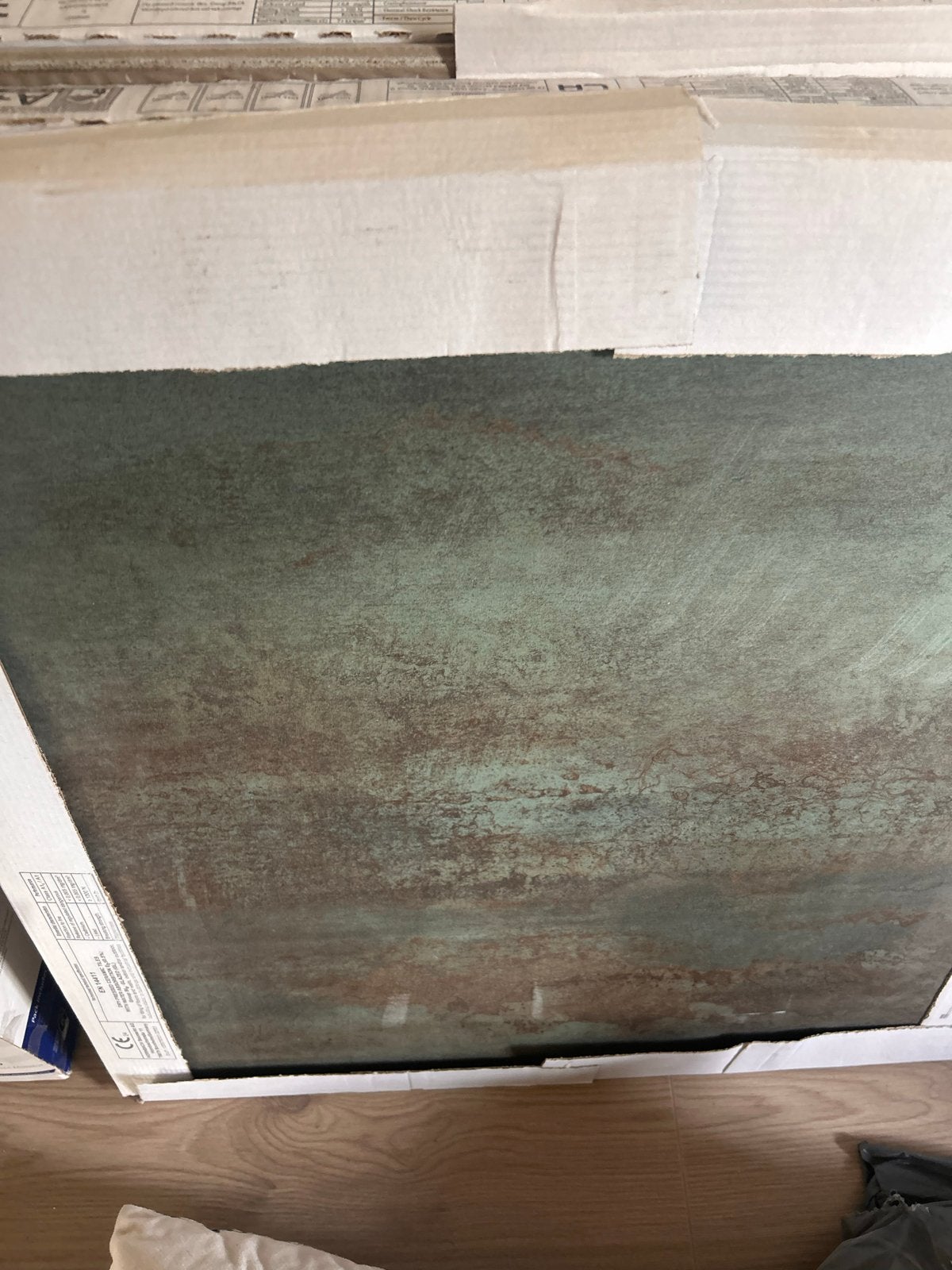 Nieuwe witte en groene tegels voor badkamer/toilet, 60 cm of meer, Graniet, 40 tot 60 cm, Nieuw