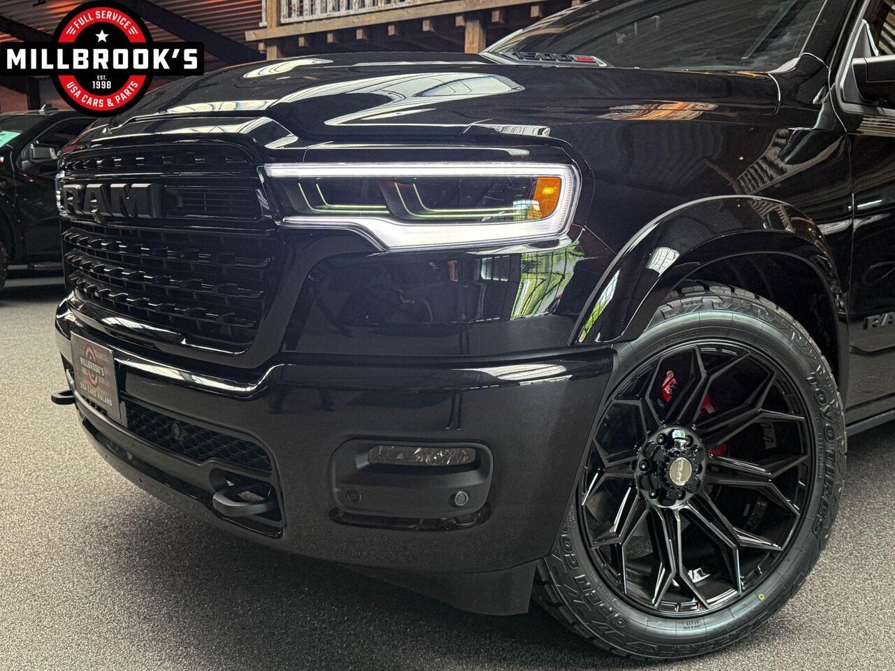 Dodge Ram 1500 Limited Hurricane 540 PK, , LPG, BPM VRIJ, Ma, Auto's, Automaat, 4 stoelen, Zwart, Leder