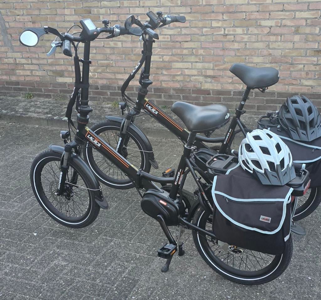 Twee Lacros Scamper S600 elektrische vouwfietsen, Overige merken, 20 inch of meer, Heren, Versnellingen