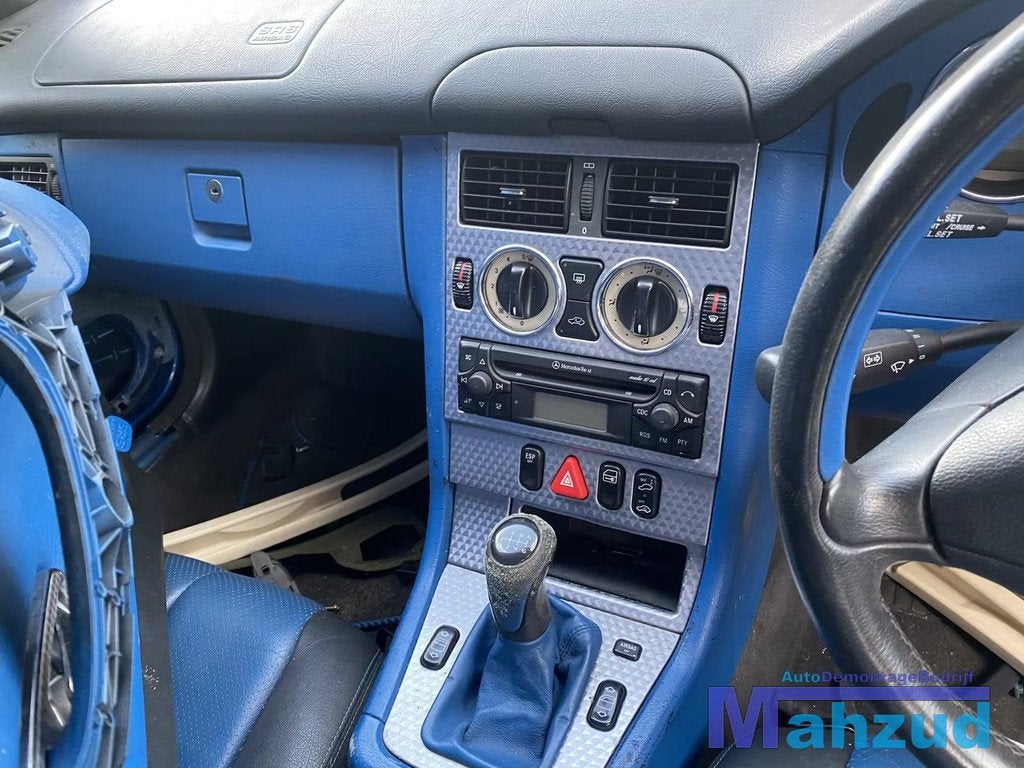 MERCEDES SLK R170 BLAUW middenconsole radio kachelpaneel 96-, Gebruikt, Mercedes-Benz AG, Mercedes-Benz, Ophalen of Verzenden
