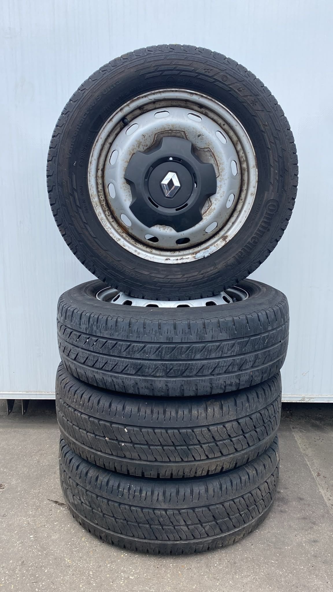 Renault Trafic Vivaro Primastar Zomer Banden Set 195-65-16 5, Gebruikt, -, -, Banden en Velgen