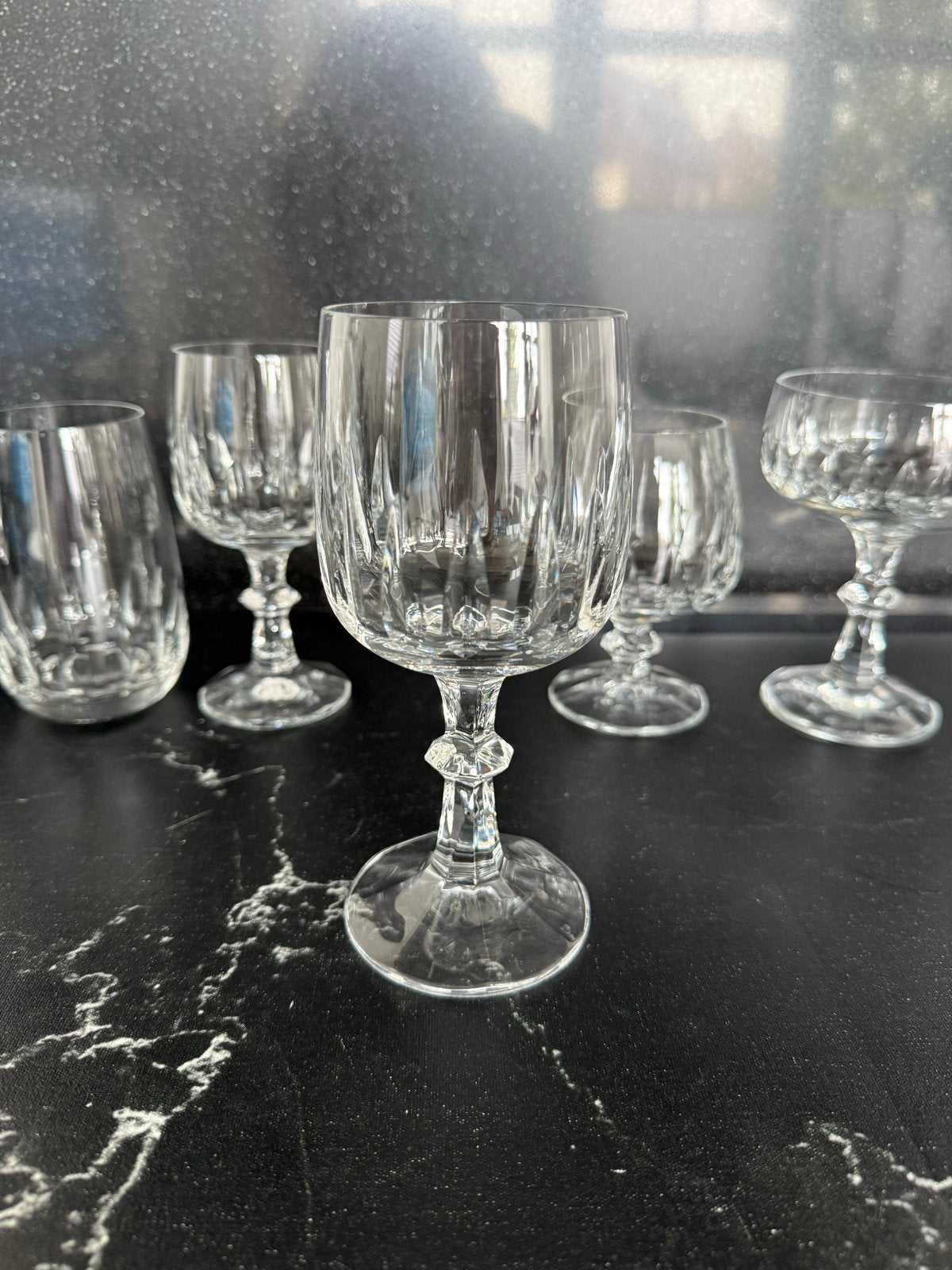 Prachtige kristallen glazen set - diverse soorten, Antiek en Kunst, Ophalen